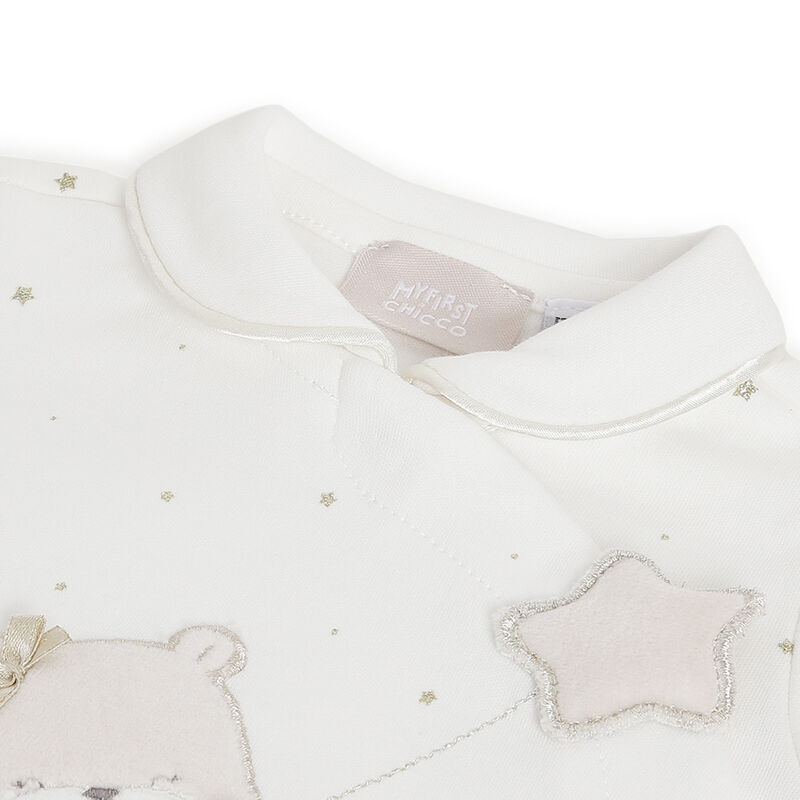 Girls Bronze Applique Front Opening Babysuit image number 2